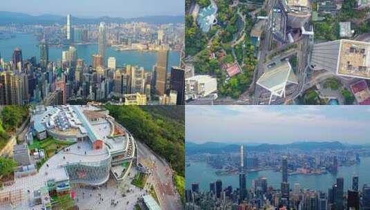 TNM中国摩天高楼第一城：香港本岛高楼林立高清在线视频素材下载