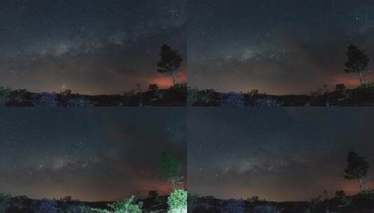 银河星空 星空延时  银河延时   梦幻银河高清在线视频素材下载