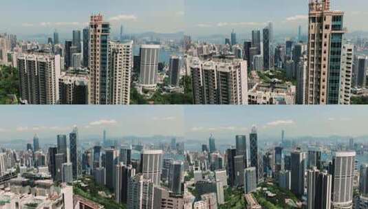 繁华的香港维多利亚港高清在线视频素材下载