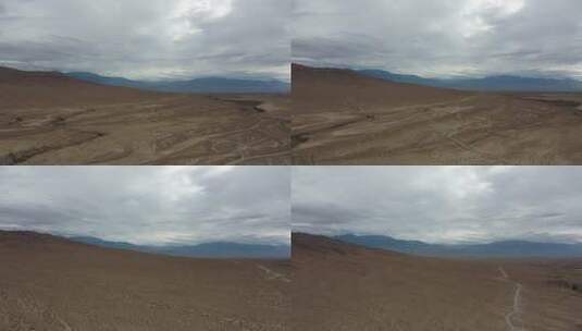 西北甘肃 荒野郊外 4K航拍高清在线视频素材下载