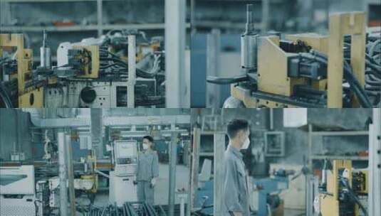 机械加工生产 现代化工业 智能制造折弯成型高清在线视频素材下载