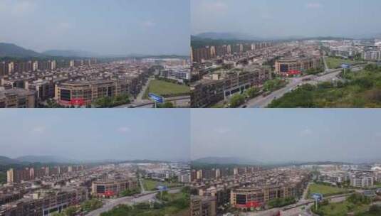 重庆木洞新区服装城航拍素材高清在线视频素材下载