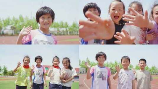小朋友笑脸合集 六一儿童节高清在线视频素材下载
