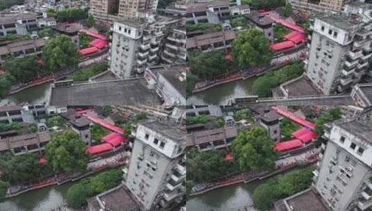 中国广东省广州市荔湾区荔湾湖招景高清在线视频素材下载