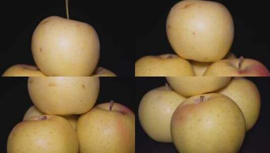 水果苹果梨黄香蕉苹果秋季苹果高清在线视频素材下载
