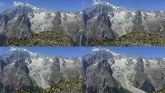 阿尔卑斯山，山脉，峰，游览杜勃朗峰高清在线视频素材下载