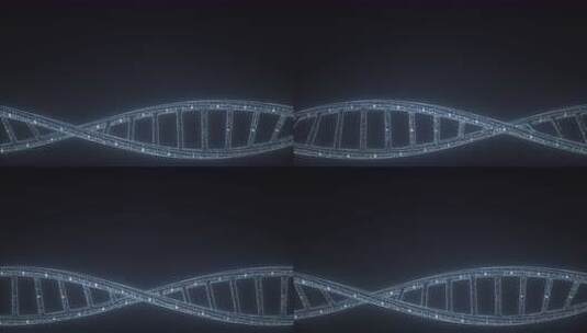 碳DNA分子模型高清在线视频素材下载