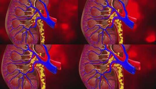 人体医学素材 肾脏 大脑 骨骼高清在线视频素材下载