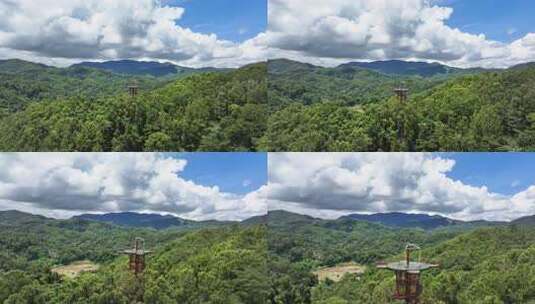 航拍海南五指山景区高清在线视频素材下载