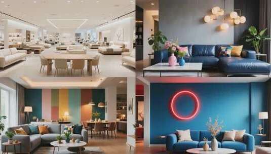 家居购物广场素材高清在线视频素材下载