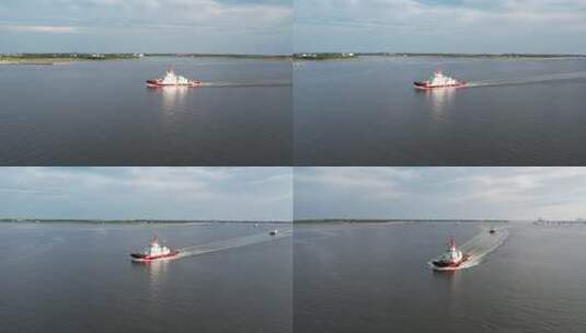 湛江的各种船高清在线视频素材下载