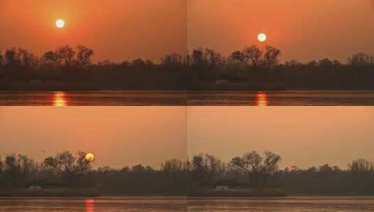 夕阳 晚霞 天空 治愈系 黄昏 唯美高清在线视频素材下载