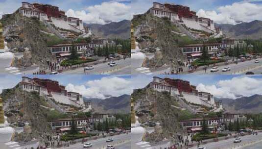 布达拉宫西藏旅行高清在线视频素材下载