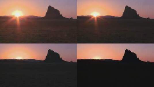 沙漠日落美景高清在线视频素材下载
