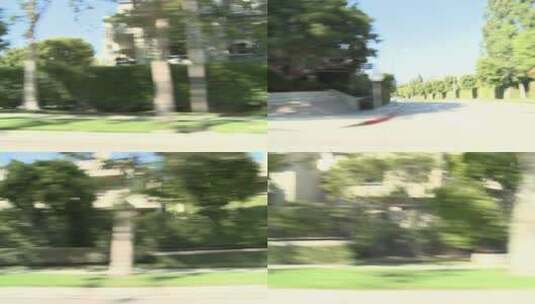街道行驶的镜头高清在线视频素材下载