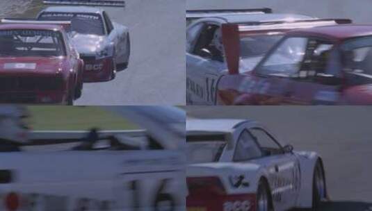 赛车在赛道上比赛高清在线视频素材下载