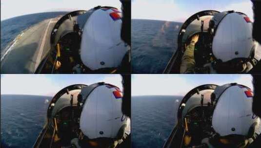 海上飞行的飞机驾驶员高清在线视频素材下载