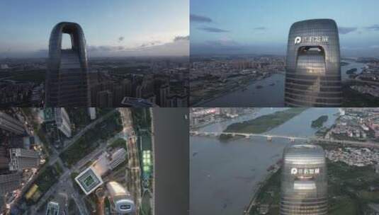 广州保利发展天幕广场洲际酒店高清在线视频素材下载