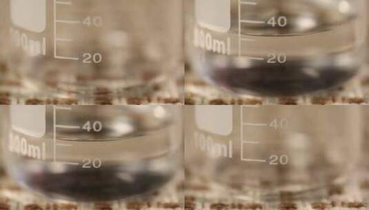 【镜头合集】烧杯化学品甲醇高清在线视频素材下载