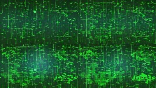 二进制数字雨信息流下落科技背景高清在线视频素材下载