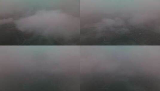 云层之上的杭州金融城高清在线视频素材下载