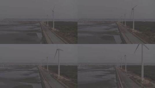 台湾海边风车高清在线视频素材下载