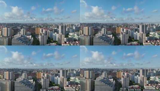 上海六院航拍空镜高清在线视频素材下载