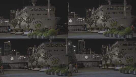 沪港引轮船高清在线视频素材下载