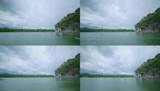广西桂林山水旅游地标象鼻山象山漓江延时高清在线视频素材下载