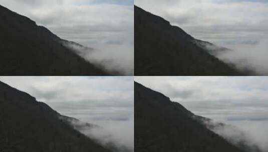 弗吉尼亚雾爬上山坡高清在线视频素材下载