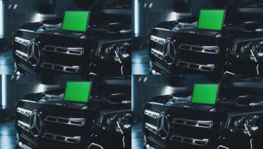 汽车保养奔驰和绿屏ipad高清在线视频素材下载
