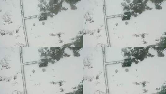 航拍雪山雪景高清在线视频素材下载