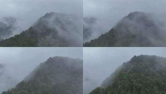 烟雨云雾缥缈的大山高清在线视频素材下载