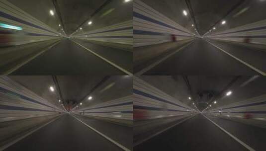 汽车在隧道内行驶高清在线视频素材下载