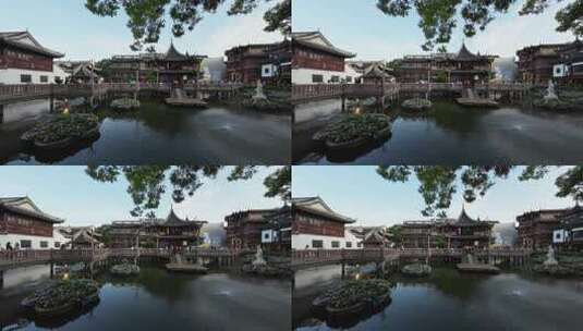上海豫园延时摄影高清在线视频素材下载
