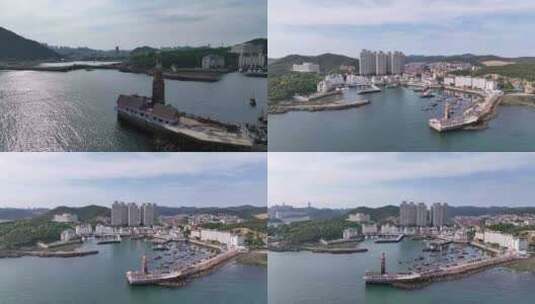 渔人码头 渔船 港湾高清在线视频素材下载