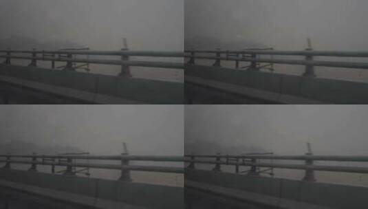 瓯北大桥护栏高清在线视频素材下载
