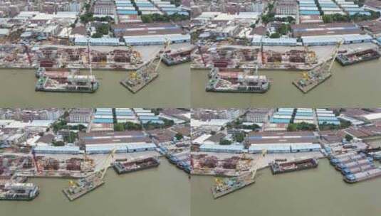 广州三支香水道的码头高清在线视频素材下载
