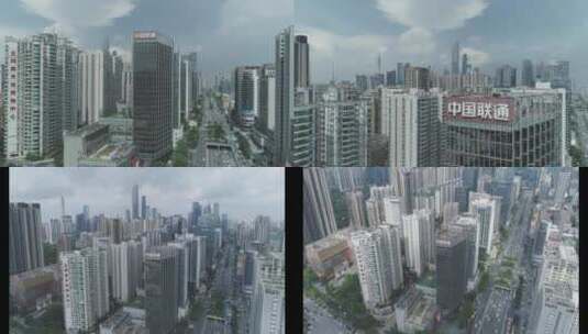 【4K】中国联通广东联通大楼航拍宣传片素材高清在线视频素材下载