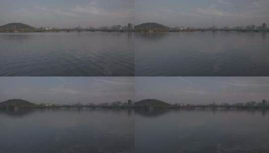 地拍武汉东湖桥湖水延时高清在线视频素材下载