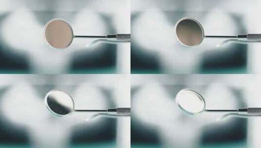 X射线背景下的牙医镜像工具高清在线视频素材下载