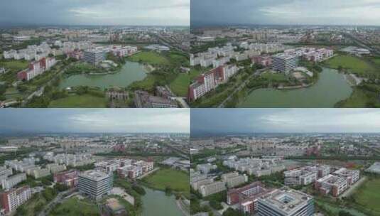 华东理工大学校园蓝天白云风景高清在线视频素材下载