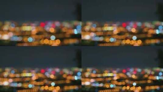 北京秋分全城夜景鸟瞰全景  4K光斑空镜高清在线视频素材下载