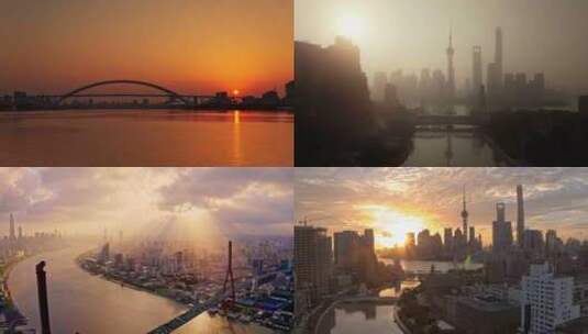 【合集】黄昏下的魅力上海高清在线视频素材下载