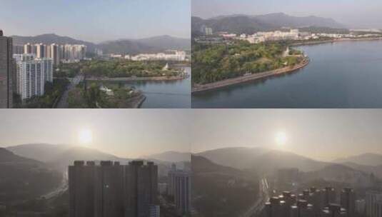 大埔区海滨公园香港回归纪念碑高清在线视频素材下载