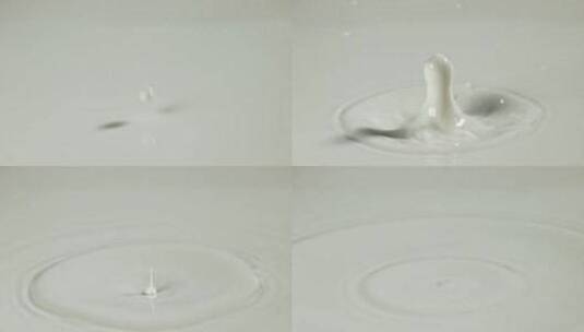 一滴牛奶的飞溅在1000 Fps的高速摄高清在线视频素材下载