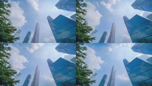 广州城市高楼珠江新城高清在线视频素材下载