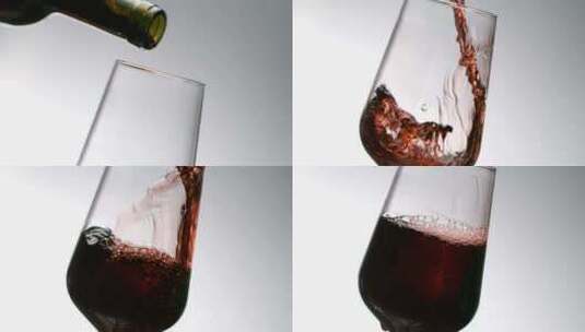 红酒倒入酒杯5高清在线视频素材下载