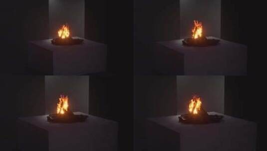 篝火 火堆 火 文明 生火 柴火 火高清在线视频素材下载