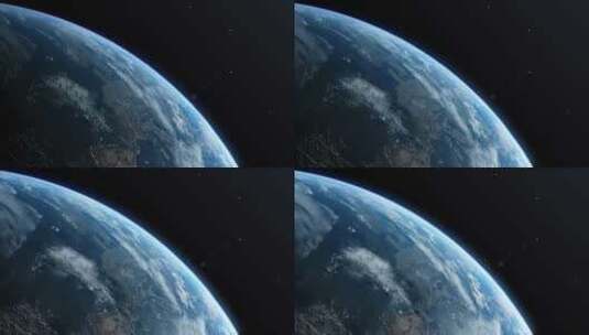 震撼地球视角航拍太空宇宙星球高清在线视频素材下载